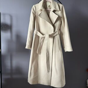 Tie Belt Coat H&M , size Small, light Taupe